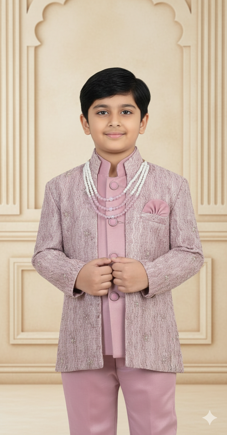 Ethnic Style Embellished Suit Set