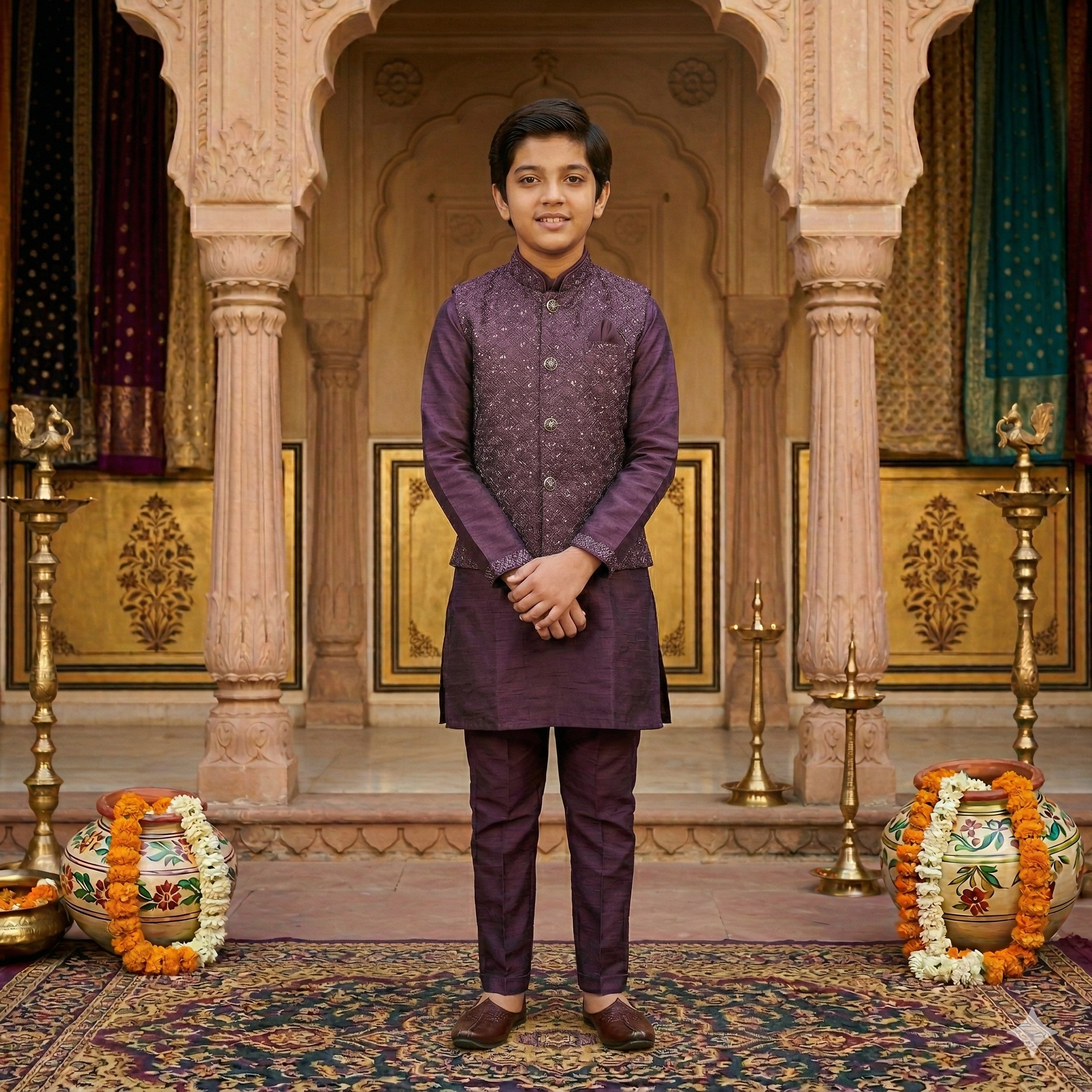 Royal Plum Kurta Set