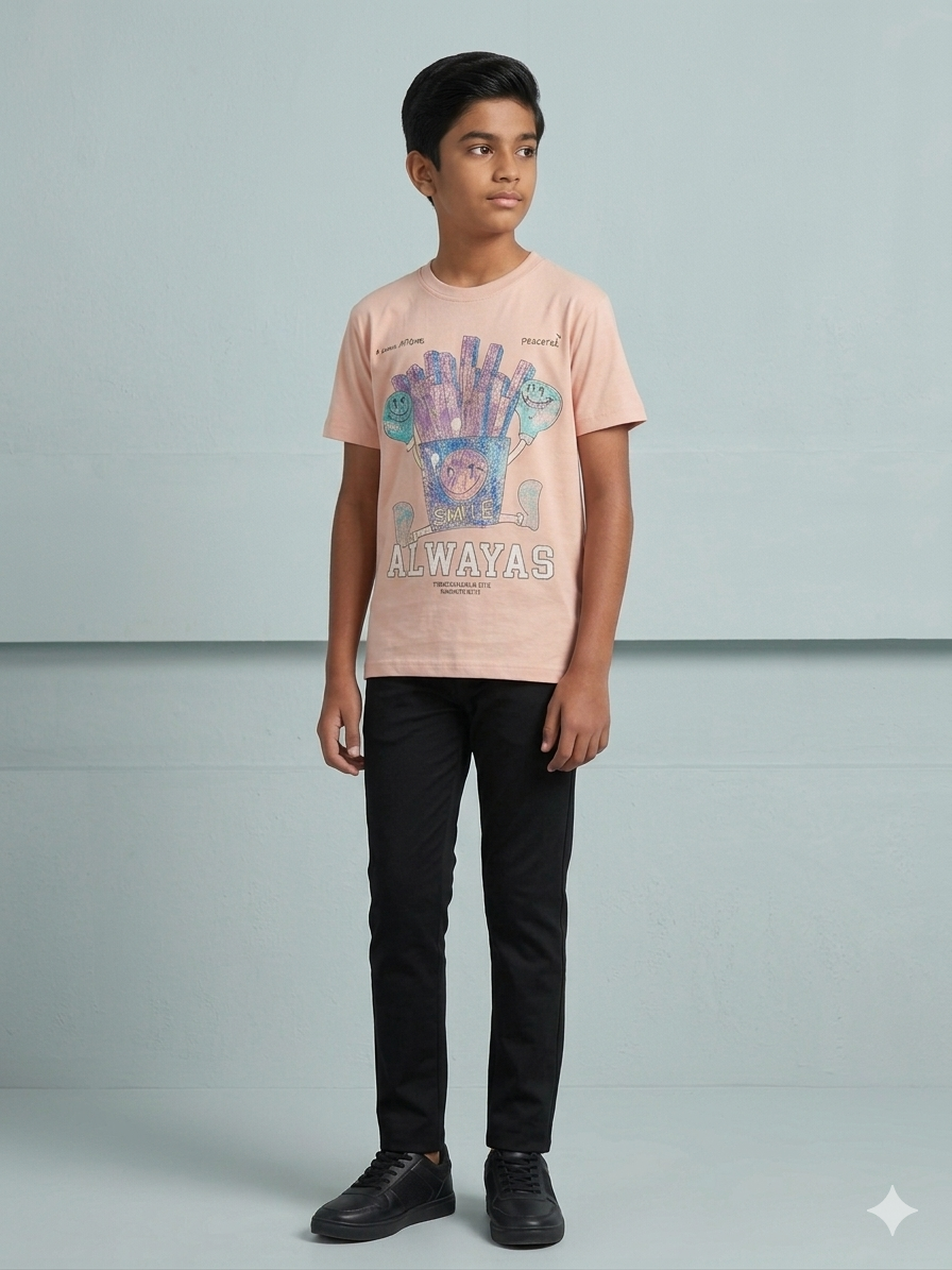 Peach Cartoon Graphic