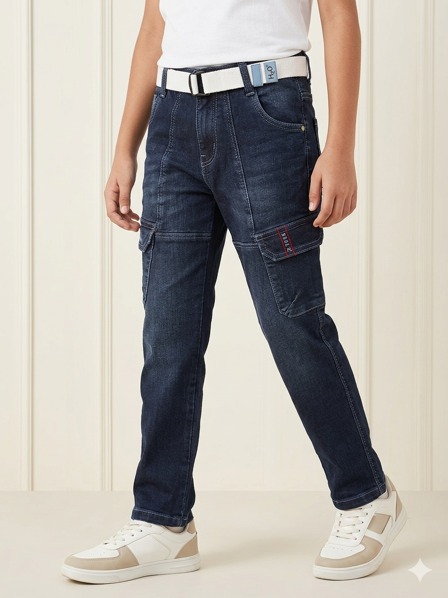 Blue Cargo Jeans