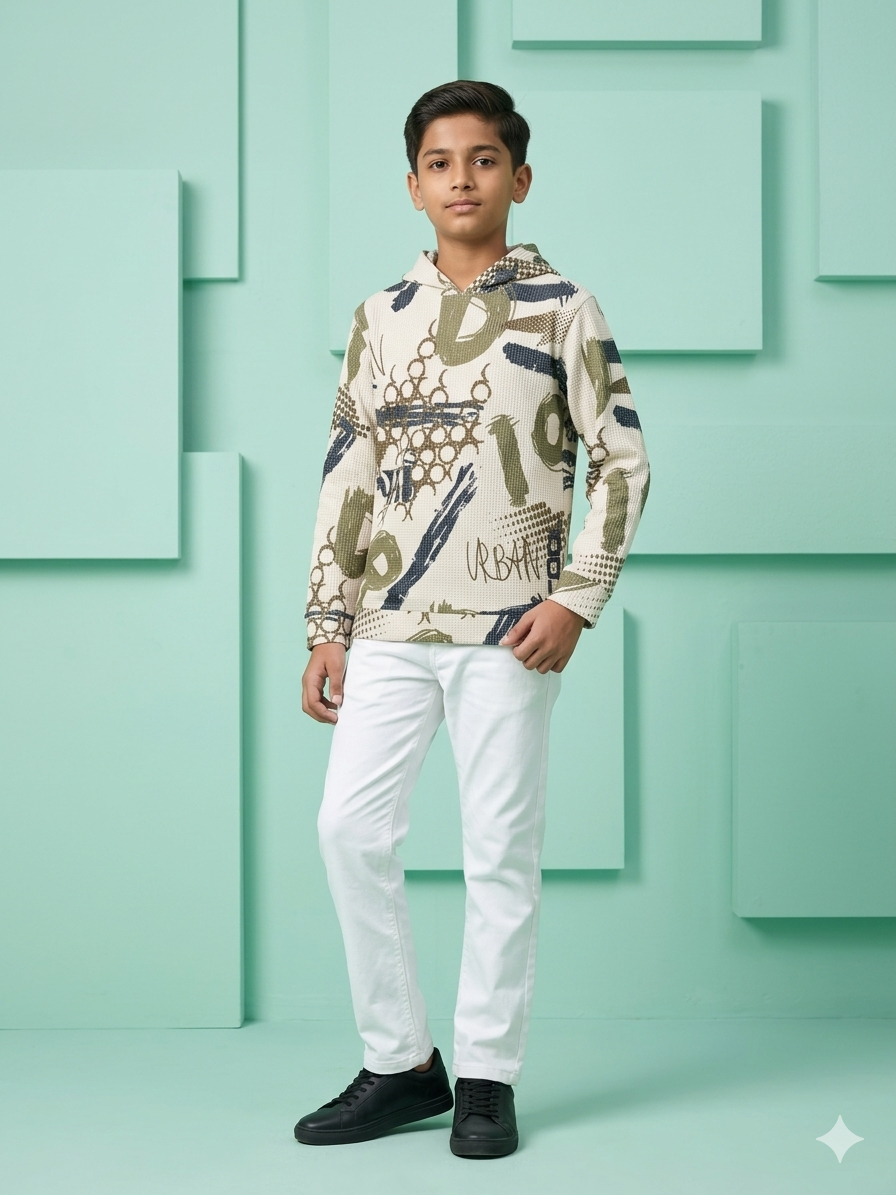 Abstract Beige Print