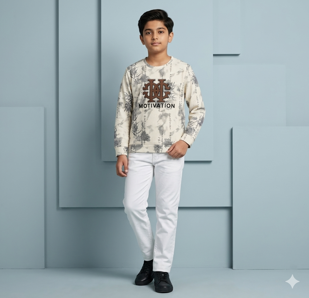 Motivation Beige Print