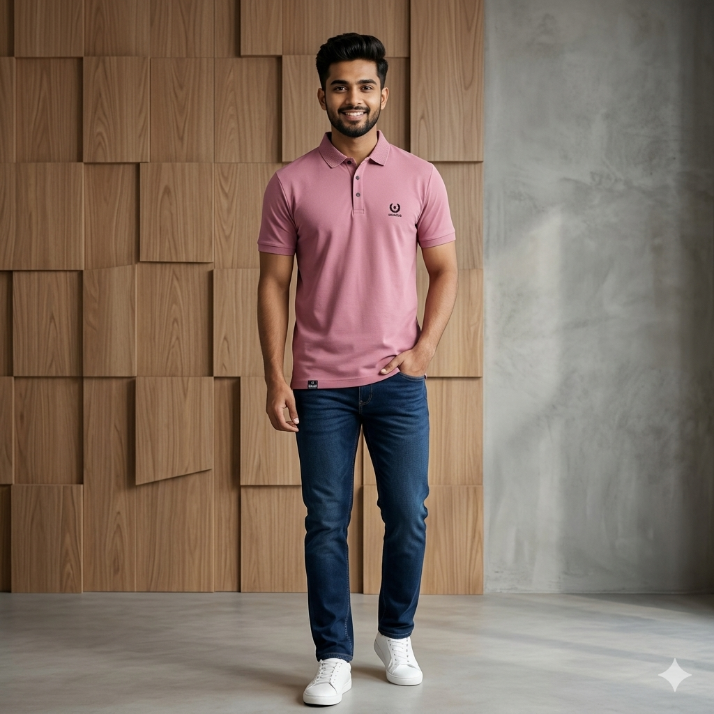 Blush Classic Polo Tee