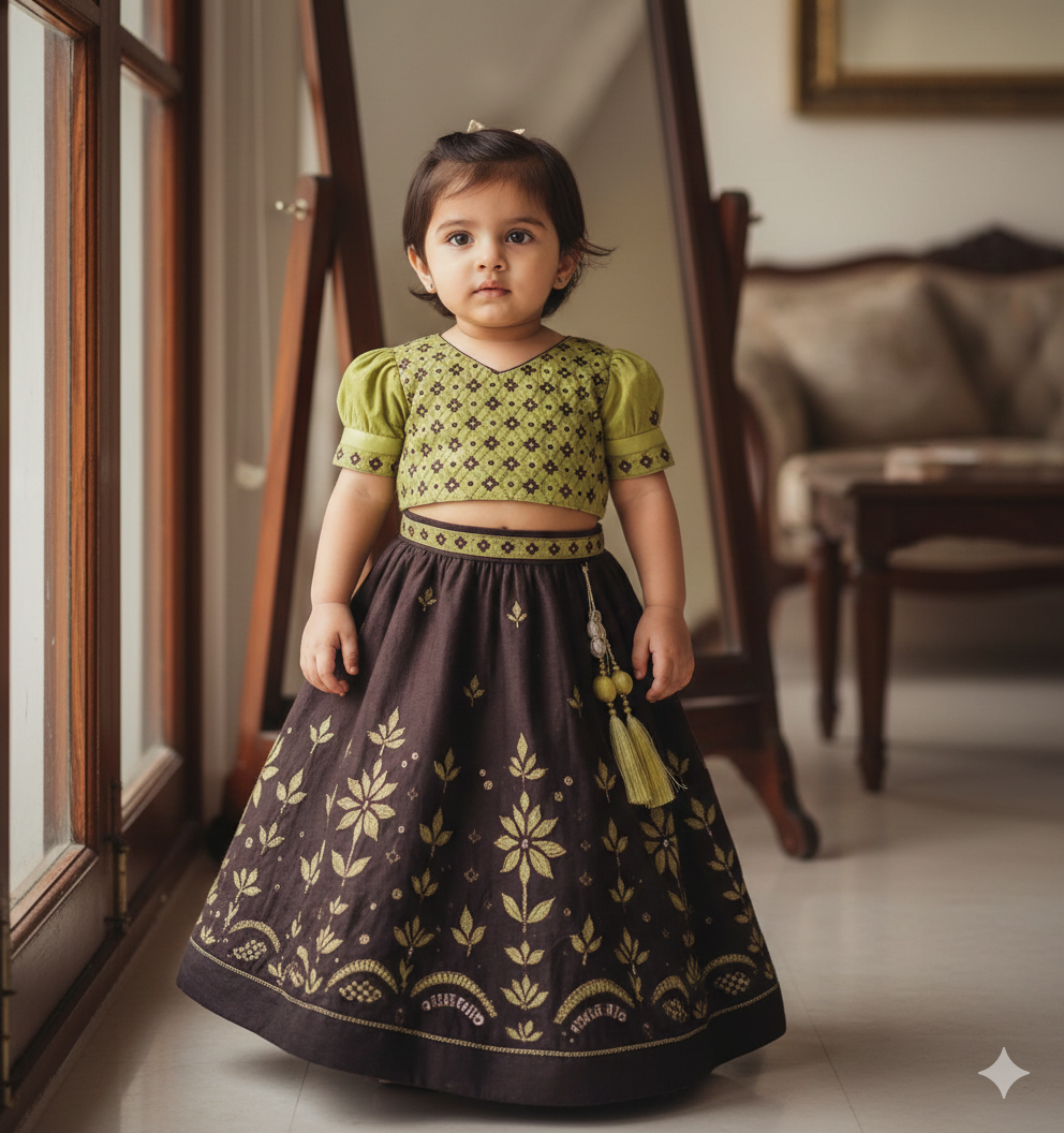 Olive Ethnic Set