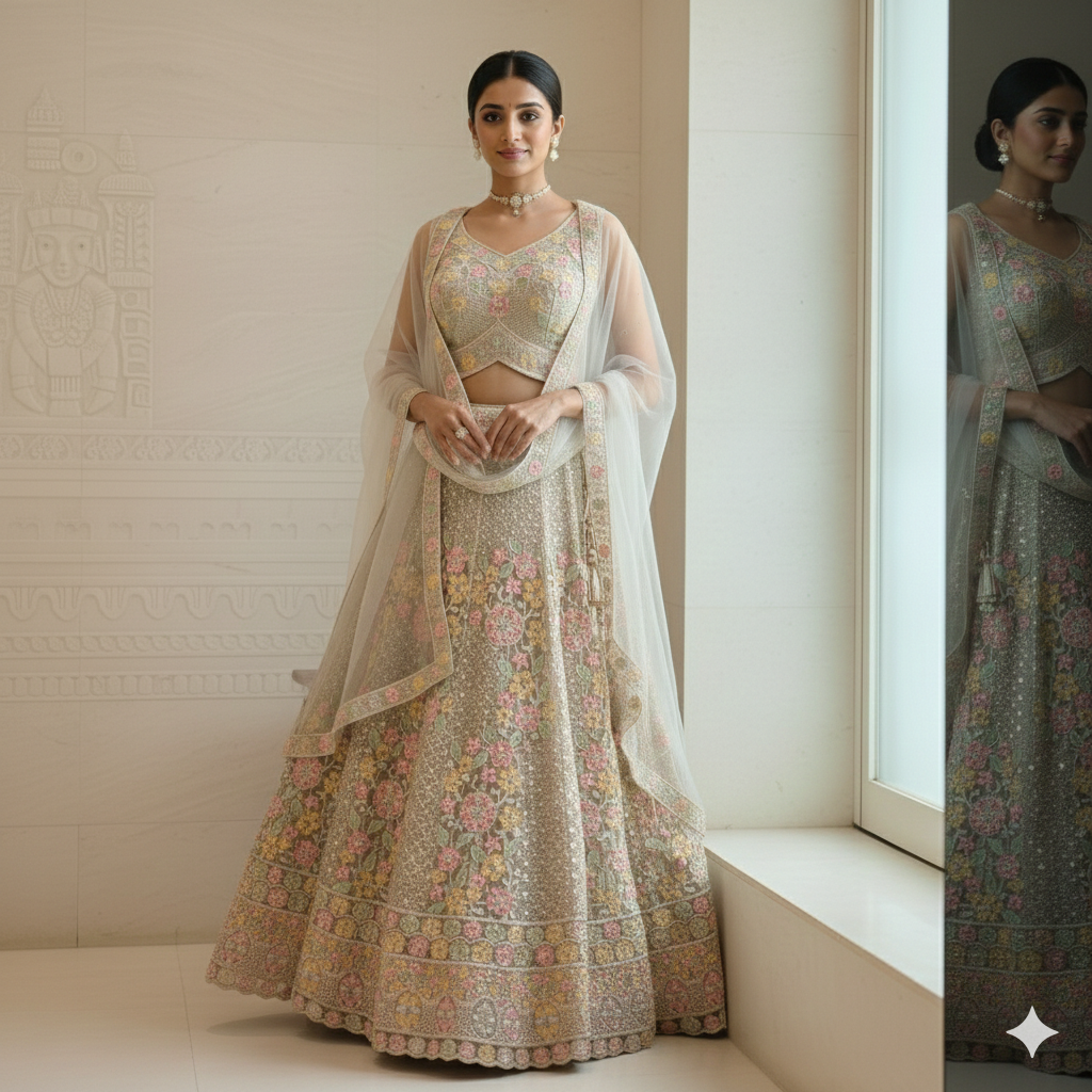 Pastel Bridal Lehenga
