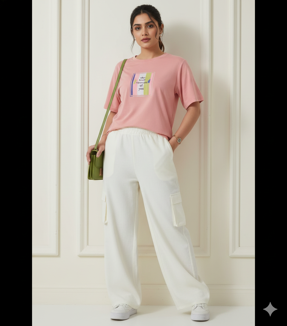 Soft Pink Casual Comfort